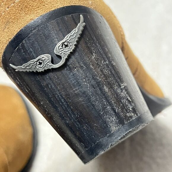 Zadig & Voltaire Molly Suede Ankle Boot Tan Western Cowgirl Country Size 37/US 6 - Picture 11 of 11